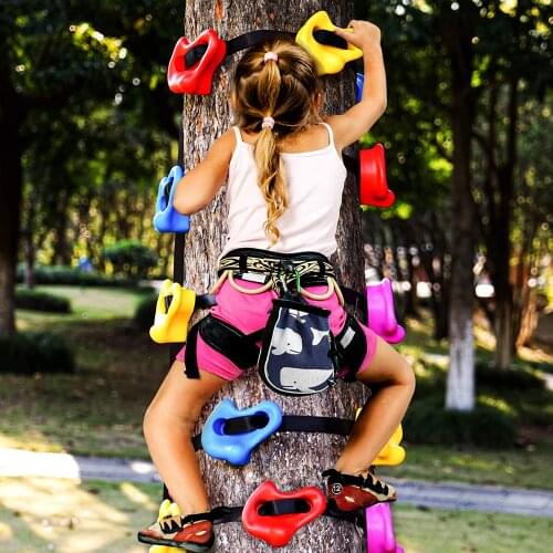 Children Game Training Climbing Plastic Rock Stone Tree Children Sport Outdoor Playground Body Building Game Tool