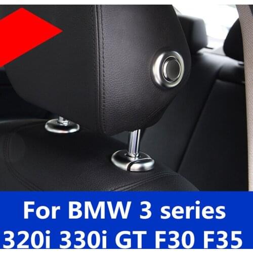 For BMW 3 series 320i 330i GT F30 F35 Seat button decorative ring Headrest adjustment button Interior decoration Auto Accessorie