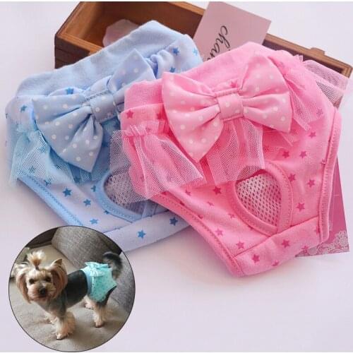 Physiological Panties for Pet Washable Dog Diaper Panties Animal Underwear