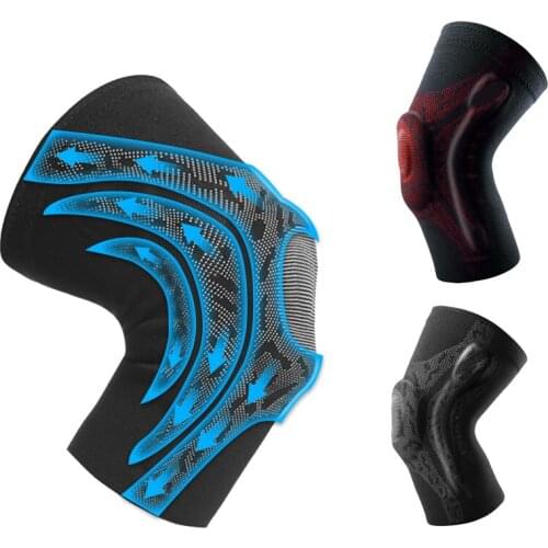 NEW Compression Knee Support Sleeve Protector Elastic Kneepad Brace Springs Gym Sports Basketball Volleyball Running Knee Pads
