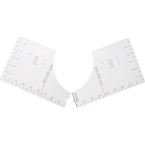 Ruler Guide Tool Acrylic Hot Home Easy To Carry T-Shirt High-quality Guide-Vinyl DIY Sewing Supplies Transparent Clothing Tools