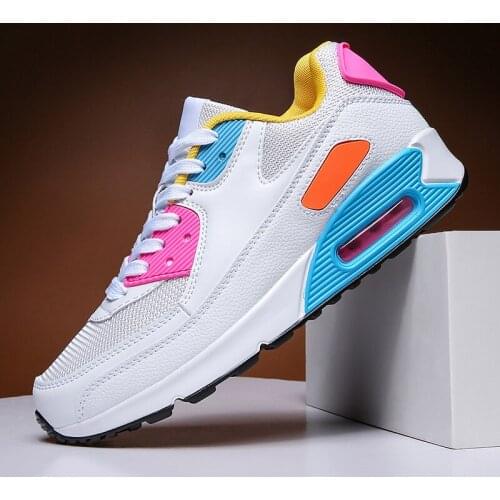Mens Sneakers Fashion Casual Running Shoes Lover Gym Shoes Light Breathe Comfort Outdoor Air Cushion Couple Jogging Shoes 36-47