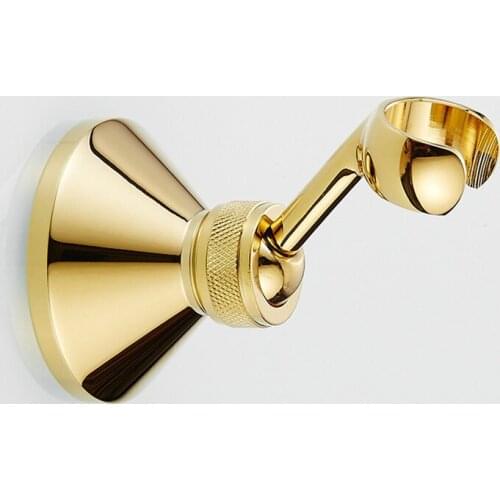 Bathroom Shower Faucet Head Solid Brass Nozzle Shelf/Rack/Holder Bath Hardware Accessories Nail Free Gold/Chrome/Black/Antique