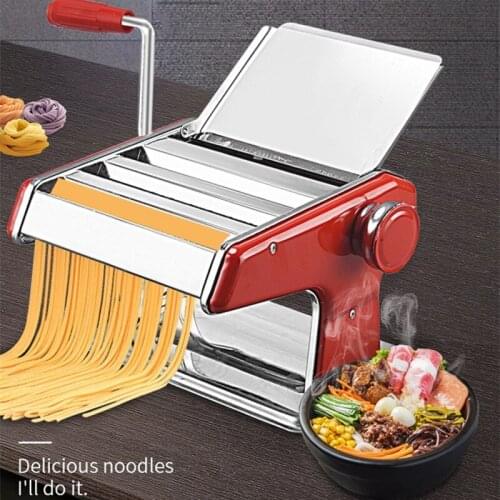 Small Multi-Function Noodle Press Manual Stainless Steel Dough Rolling Machine Dumpling Wonton Skin Machine Noodle Machine