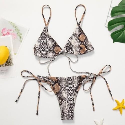 2021 New Bikini Swimsuit Strap Multicolor Suimsuit Woman Sexy Thong Bikini Swimwear Women
