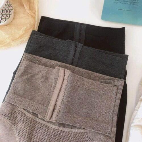 2021 New Ladies' high-waisted belly keep warm comfortable in autumn winter plus fleece pantyhose waist fleece shaping leggings