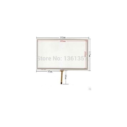 New 8 inch resistive touchscreen industrial control machine car navigation point reading machine touch screen 192*117