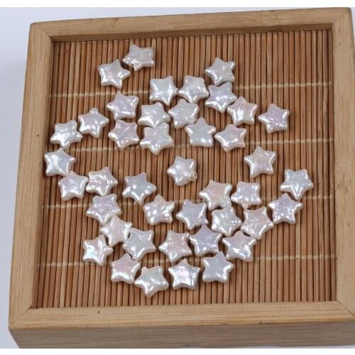 Wholesale 12mm White Star Shape Freshwater Pearls Loose Beads irregular baroque shape loose pearl