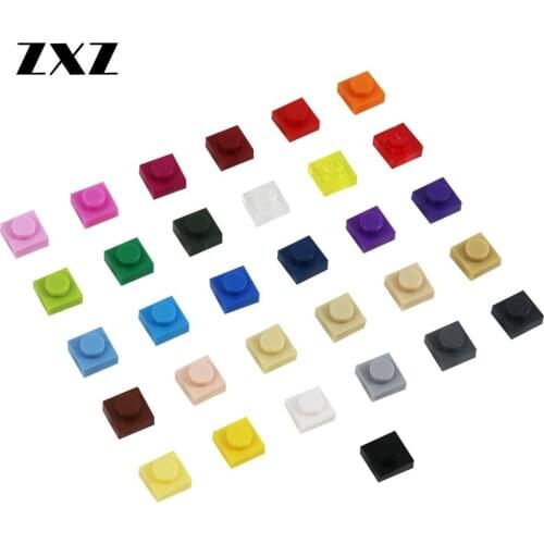 Self-Locking Building Blocks Plate 1x1 Part For DIY LOGO Toy Educational Creative Compatible Pieces 3024 Short Plate 3000pcs/lot