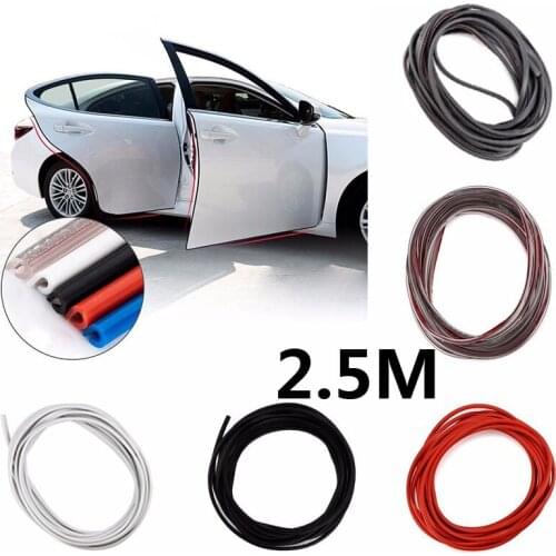 2.5 M Self Adhesive Automotive Rubber Car Protector Seal Strip Weatherstrip for Car Window Door Edge Anti-collision Rubber