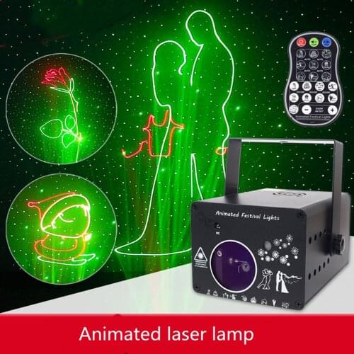 3D Dmx 512 Laser Light Rgb Colorful Scanner Projector Party Xmas Dj Disco Show Lights Music Equipment Dance Floor Lights