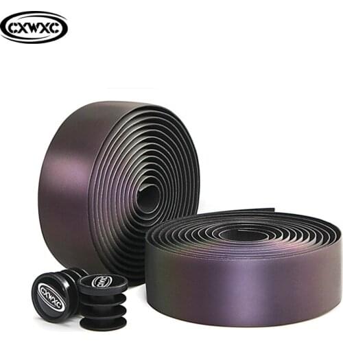 2.1M Light Reflective Bicycle Handlebar Tape Bike Bar Tape Road Bike Tape Wrap Pu Leather Cycling Handlebar Tapes Bicycle grips