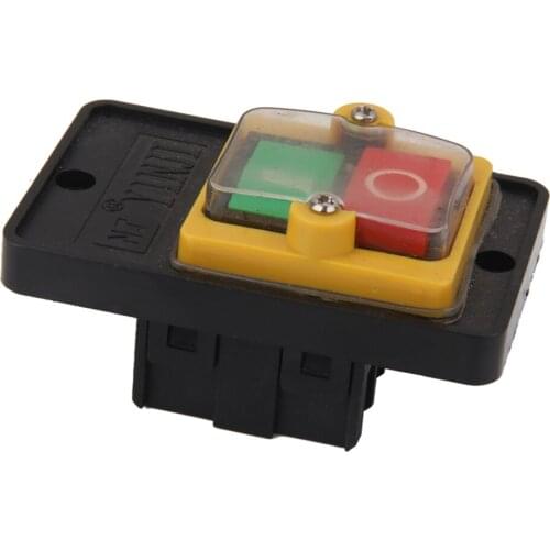 220V Voltage 10A Current ON/OFF Water Proof Push Button Switch 8.9 x 5.5 x 5cm