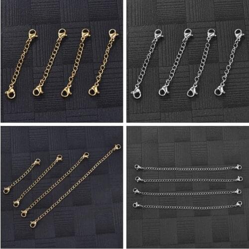 5 Pcs/Batch Necklace Bracelet Lengthened Jewelry Chain With Lobster Clasp DIY Jewelry Jewelry Accessories 5CM 7.5CM 10CM 13CM