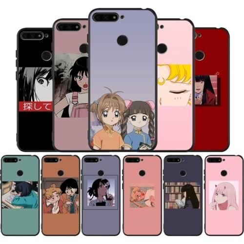 Anime black Silicone Phone Case For honor 20 Pro 8 8X 9 10 20 Lite for Mate 10 30 Lite Pro cover