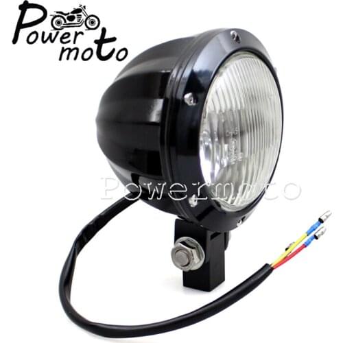 EMARK E4 C-AS H4 12V 55/60W HI/LO Beam Headlight Motorcycle Front Light Running Lamp for Harley Chopper Scrambler Sportster