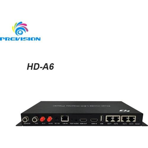 HD-A6 led screen controlloer asynchronous dualmode four-in-one playback box supports asynchronous playback, synchronous playback