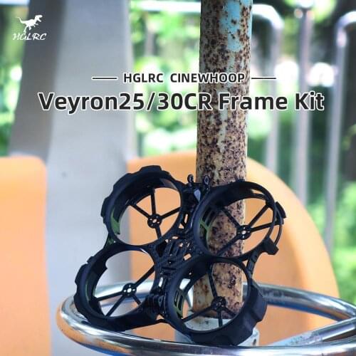 HGLRC Veyron25CR 120mm 3K Carbon Fiber 2.5inch Cinewhoop FPV Frame Kits for FPV Racing Freestyle 2.5inch Analog Digital Drones