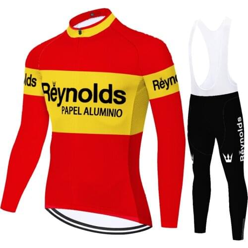 Classic Reynolds Summer Spirng Tricota Uniforme Maglia Uomo Masculino Ropa Maillot Jersey Completo Ciclismo Mallots Ciclismo
