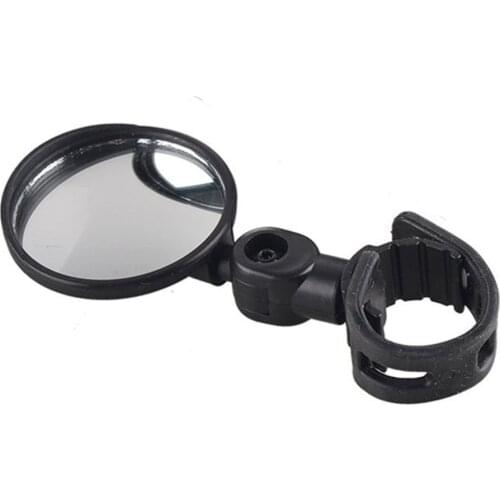 Small Round Rearview Mirror For Mountain Bike And Silicone Handle
