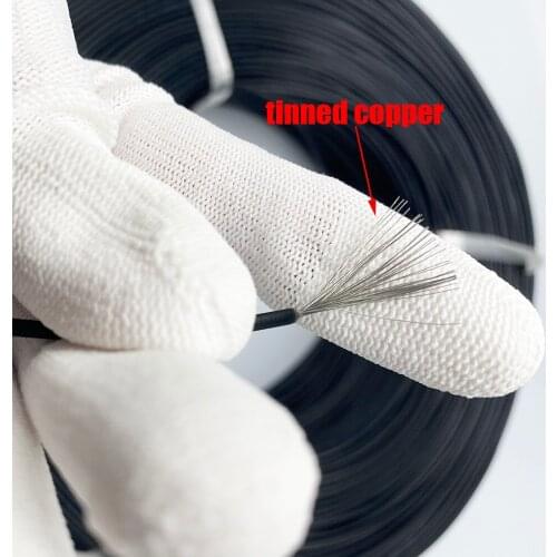 50Metre Stranded UL1007 Wire Cable 18 AWG Cord Hook-up DIY Electrical LED DIY Electronic Wire PVC Insulated Black Color