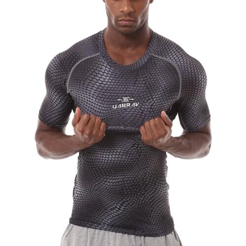 Cool Dry Compression Baselayer Short Sleeve Workout Athletic Compression Shirts