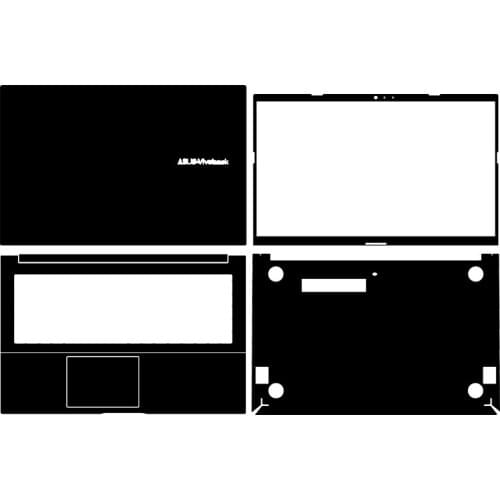 Carbon fiber Laptop Sticker Skin Decal Cover Protector for Asus Pro15 (2021) M5100U 15.6"