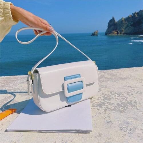 Niche Design Candy Color Square Armpit Bag Girl Versatile Dual-use Shoulder Bag 2021 Summer New Fashion High-end Messenger Bags