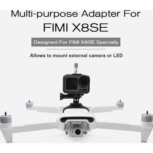 Newest STARTRC Multi-purpose Adapter Camera Mount Extra LED Mount for FIMI X8 SE Drone Quadcopter