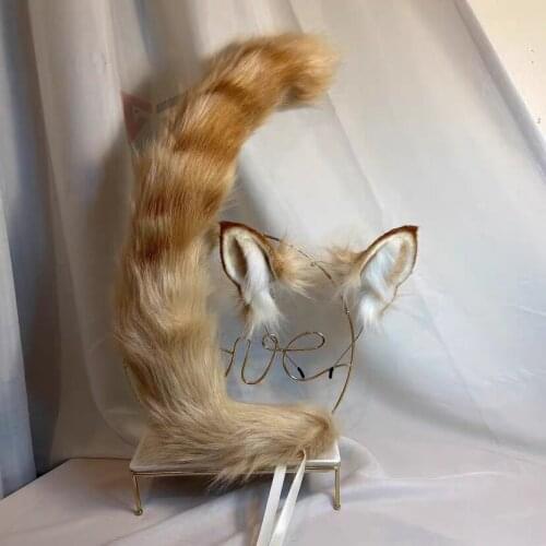 MMGG New Original Designing Hand Made Work Beast Ears Hair Hoop Custom Made Haipin Set For Girl Women Costume Accessories