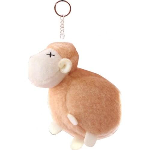 Sheep Doll Adorable Cartoon Style Skin-Friendly Sheep Animal Pendant for Kids key Pendant Plush Animal Keychains
