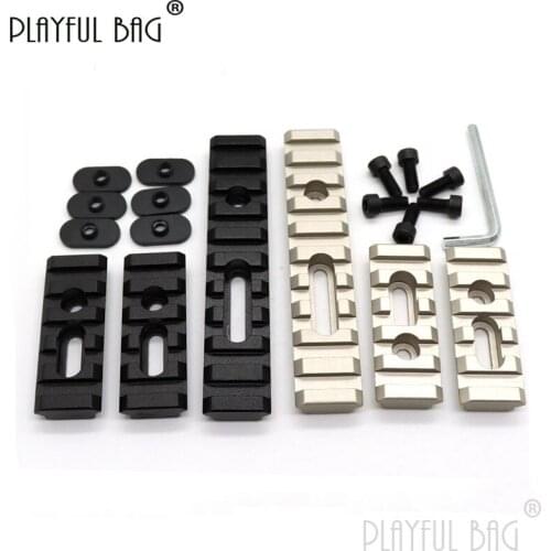 PB Playful bag CNC Handguard Rail Gel ball gun Rail Keymod MLOK Tactical CS Parts Refitting Toys Accessory QD76S
