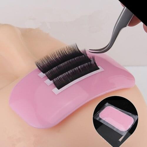 Flexible Grafting Eyelash Silica Gel Pad Holder Easy Pick Up Tool Individual Eyelash Extension Stand Eyelash Glue Holder Pallet