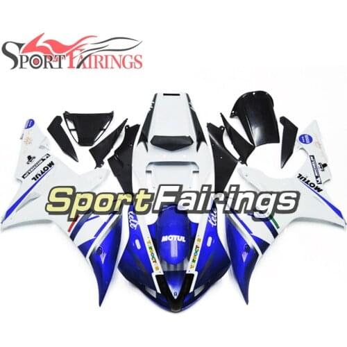 Full Fairings For Yamaha YZF1000 R1 Year 02 03 2002 2003 Plastics ABS Motorcycle Fairing Kit Bodywork Cowling Blue White