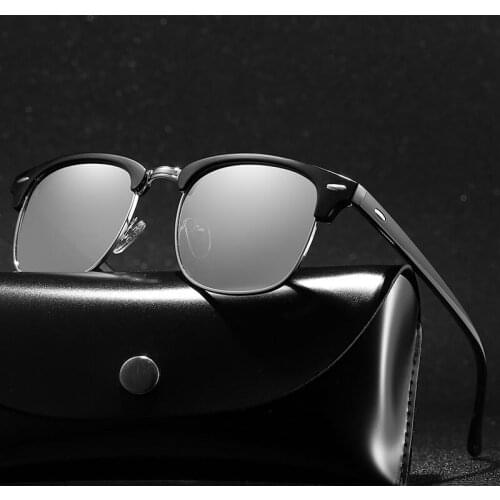 Polarized Sunglasses Half Frame Vintage Sun Glasses Famous Brand Sunglases Polaroid Sunglasses Retro Feminino for Women Men