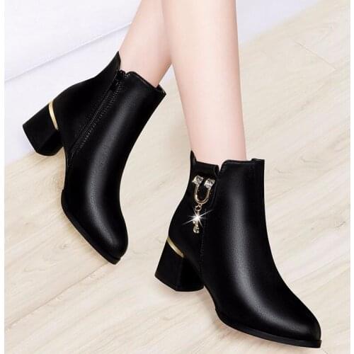 2021 New Comfortable Vogue Winter Boots Women Warm Snow Keep Shoes Female Platform Woman Shoes Ankle Boot Fashion Boots Heels