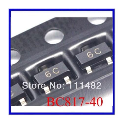1000PCS/3000pcs Original BC817 BC817-40 Mark 6C SOT-23 NPN 45V/500mA