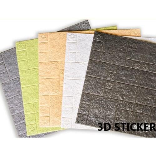 3D STICKER DIY WALLPAPER FOR Elders' Room Kitchen Kids' Room 3D solid wall tile, waterproof foam sticker, cultural