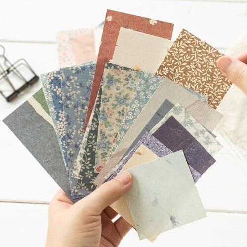 60Pcs Ins Style Creative Small Fresh Retro Memo Basic Journal Material Paper Collage Scrapbook Stationery Back To School