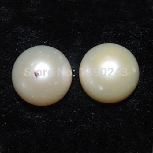 9-10 mm AAA Round Half Drilled Freshwater Loose Natural Pearl