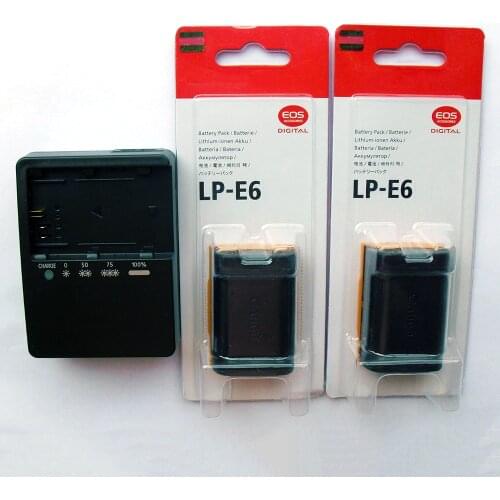 New Original LP-E6 LPE6 LC-E6E Camera Battery For Canon EOS 5D Mark II III Mark2 mark3 5D2 5D3 6D 60D 60Da 7D 70D 80