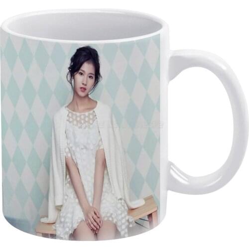 Sana White Mug 11oz Ceramic Tea Cup Coffee Mug Friends Birthday Gift Kim Dahyun Dahyun Twice Cheer Up Tt Kpop Kpop Girl Groups K