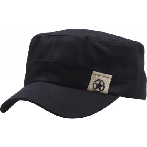 Star Military Cap Solid Snapback Hats Spring Outdoor Sports Adjustable Men Cap for Women Men Rucker Hat Gorra Hombre SWANOWING