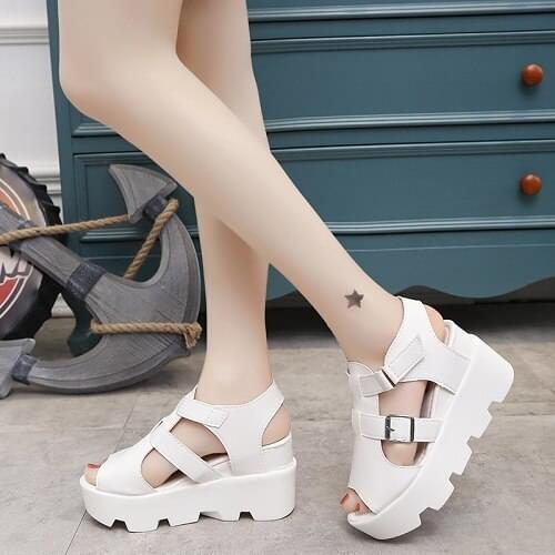 2020 Fashion Summer Platform Wedge High Heels Casual Comfortable Light Leisure Shoes Woman Sandals Women Shoes Female