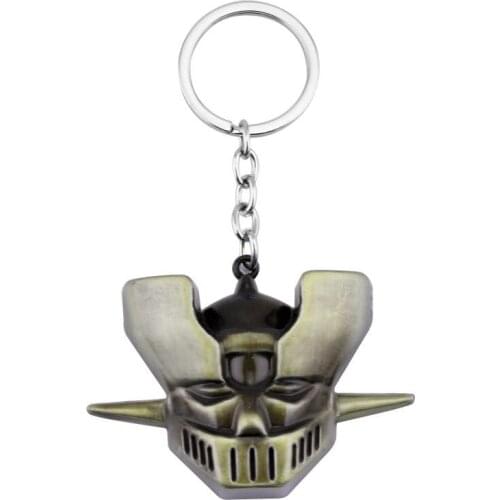 Men Women Cosplay Jewelry Mazinger Z Animation Devil Everything Armored Man Mask Keychain Key Rings