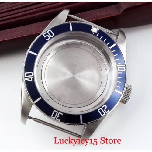 CORGEUT 41mm Watch Case With Sapphire Glass Rotating Bezel Fit ETA 2836 MIYOTA Automatic Movement