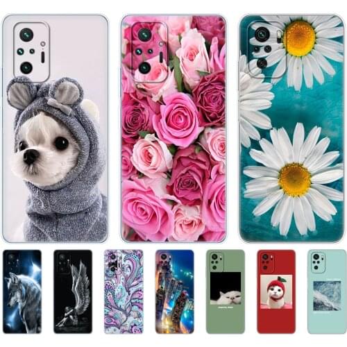 For Xiaomi Redmi Note 10 Case Silicon Soft Tpu Back Phone Cover For Redmi Note 10 Pro Global Version Note10 Bumper Etui Coque