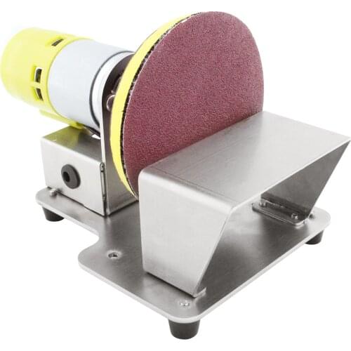 KKmoon Electric Rotary Polisher Table Disc Sander 7 Variable Speed 20 Pieces Sanding Discs for Polishing Grinding Finishing