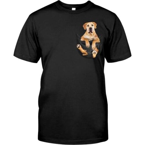 Pet Dog Cotton T-Shirt Fashion Brand Boerboel Pocket Printed Tshirt Harajuku Casual Tops Hip Hop Cotton Black Tees Drop Shipping