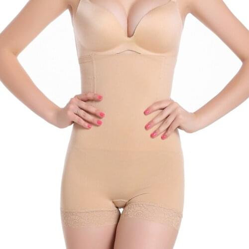 Quality Woman High waist Lace Control Pants Butt Lifter Shapewear Women waist trainer Shaper Slimming Underwear Modeling Strap